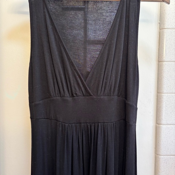 Loveappella Black Sleeveless Maxi Dress Minimalist Large - Picture 2 of 6